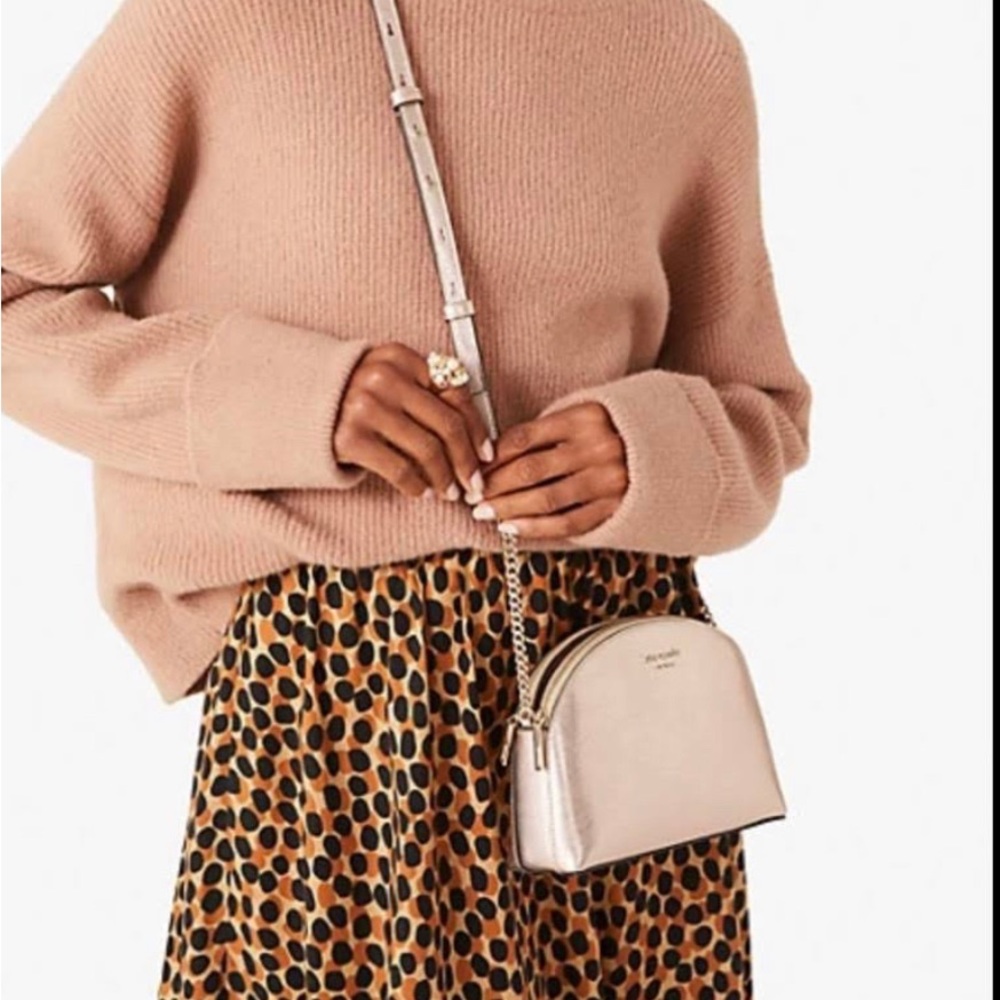 Kate spade rose gold dome bag